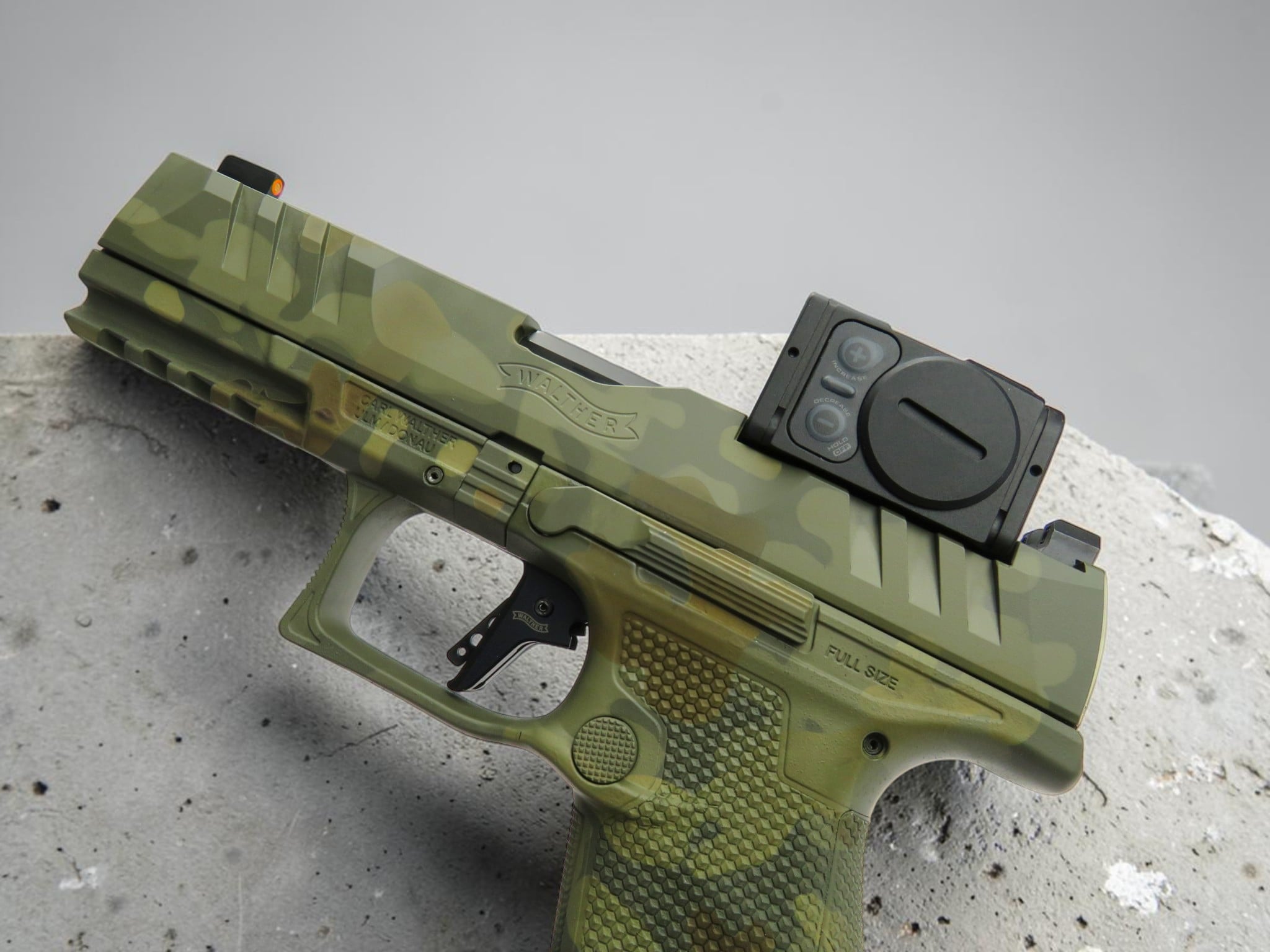 SK Customs Green Camo Edition Walther PDP Pro 9mm FS 4.5" 18+1 with Aimpoint Acro 2881225PRO - Image 10