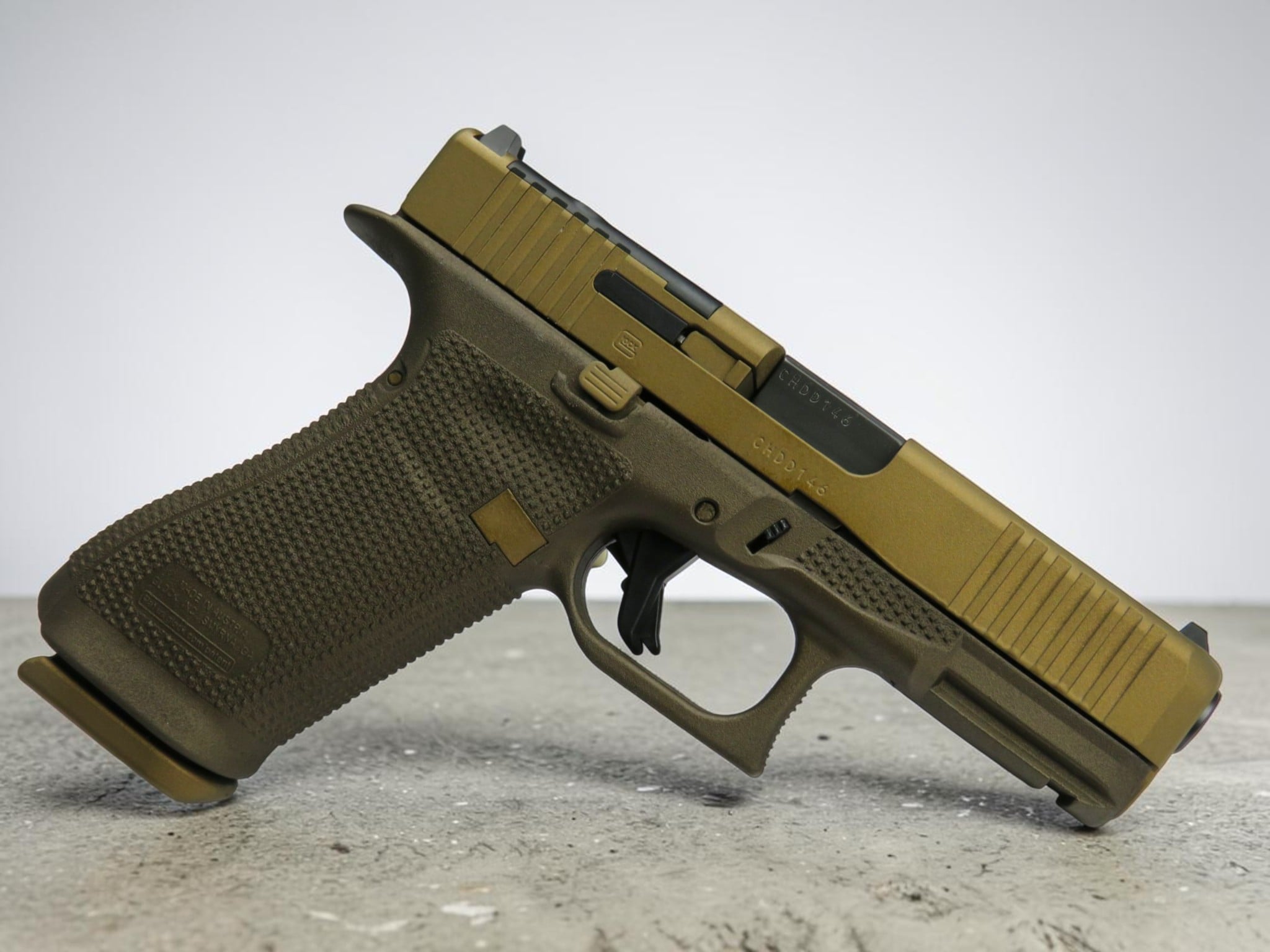 SK Customs Glock 45 Gen 6 ORS Bronze/FDE CERAKOTE 17rd Mags - Image 4