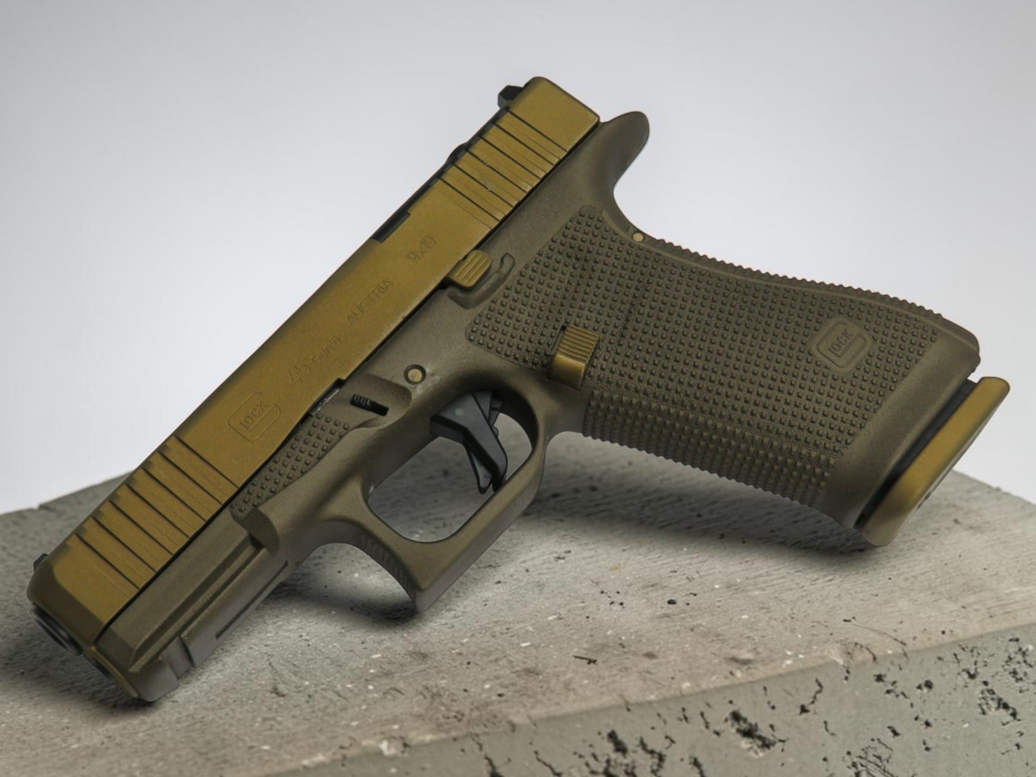 SK Customs Glock 45 Gen 6 ORS Bronze/FDE CERAKOTE 17rd Mags - Image 5