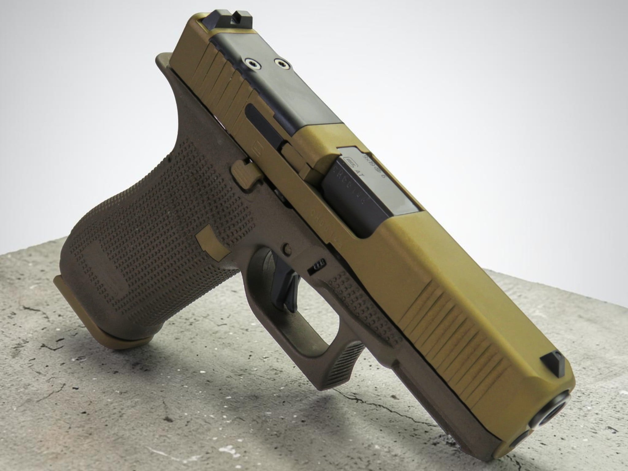 SK Customs Glock 45 Gen 6 ORS Bronze/FDE CERAKOTE 17rd Mags - Image 7