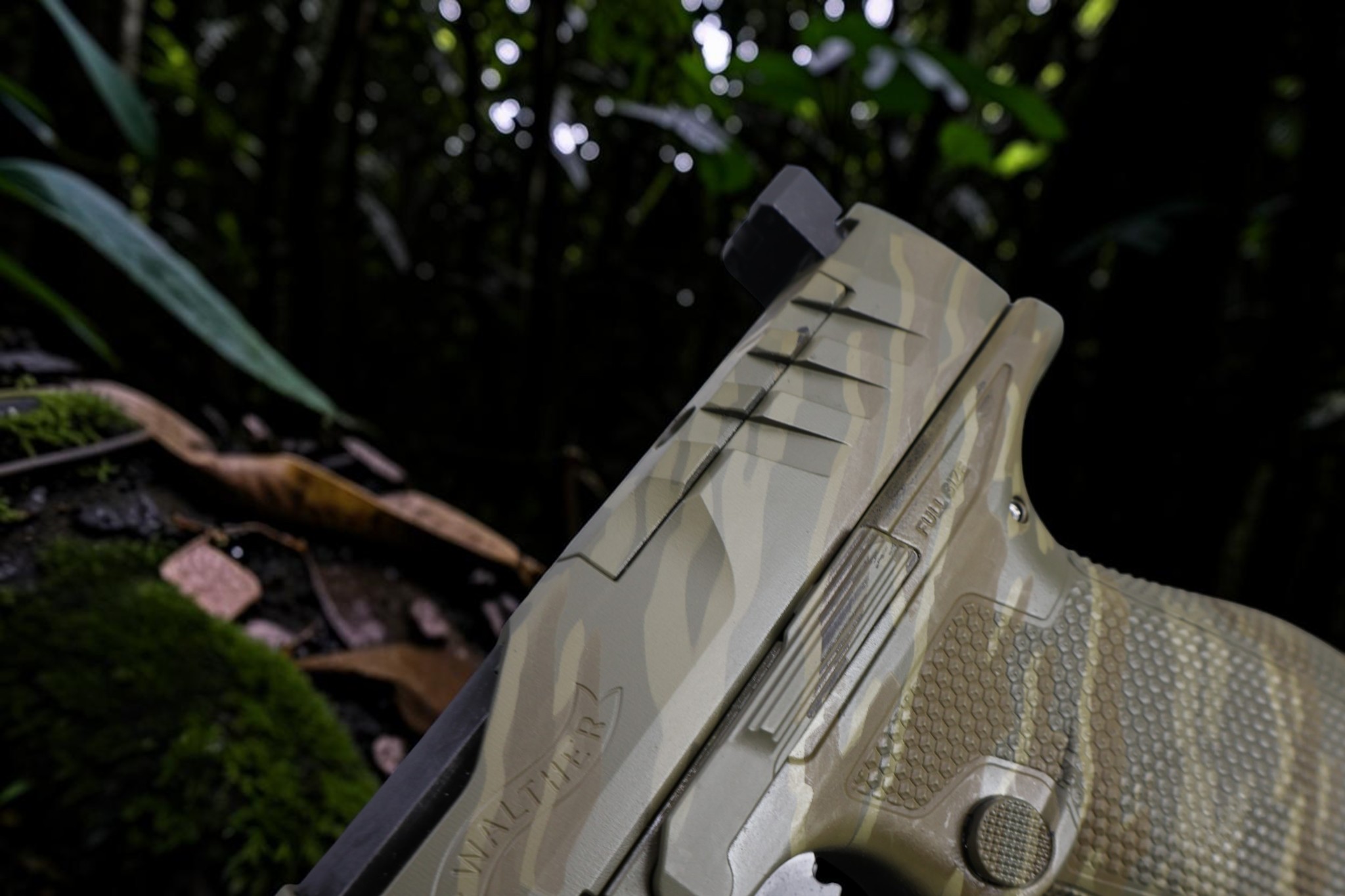 SK Customs Green Camo Tiger Stripe Walther PDP Pro-X FS 4.6" 20rd PMM Comp - Image 4