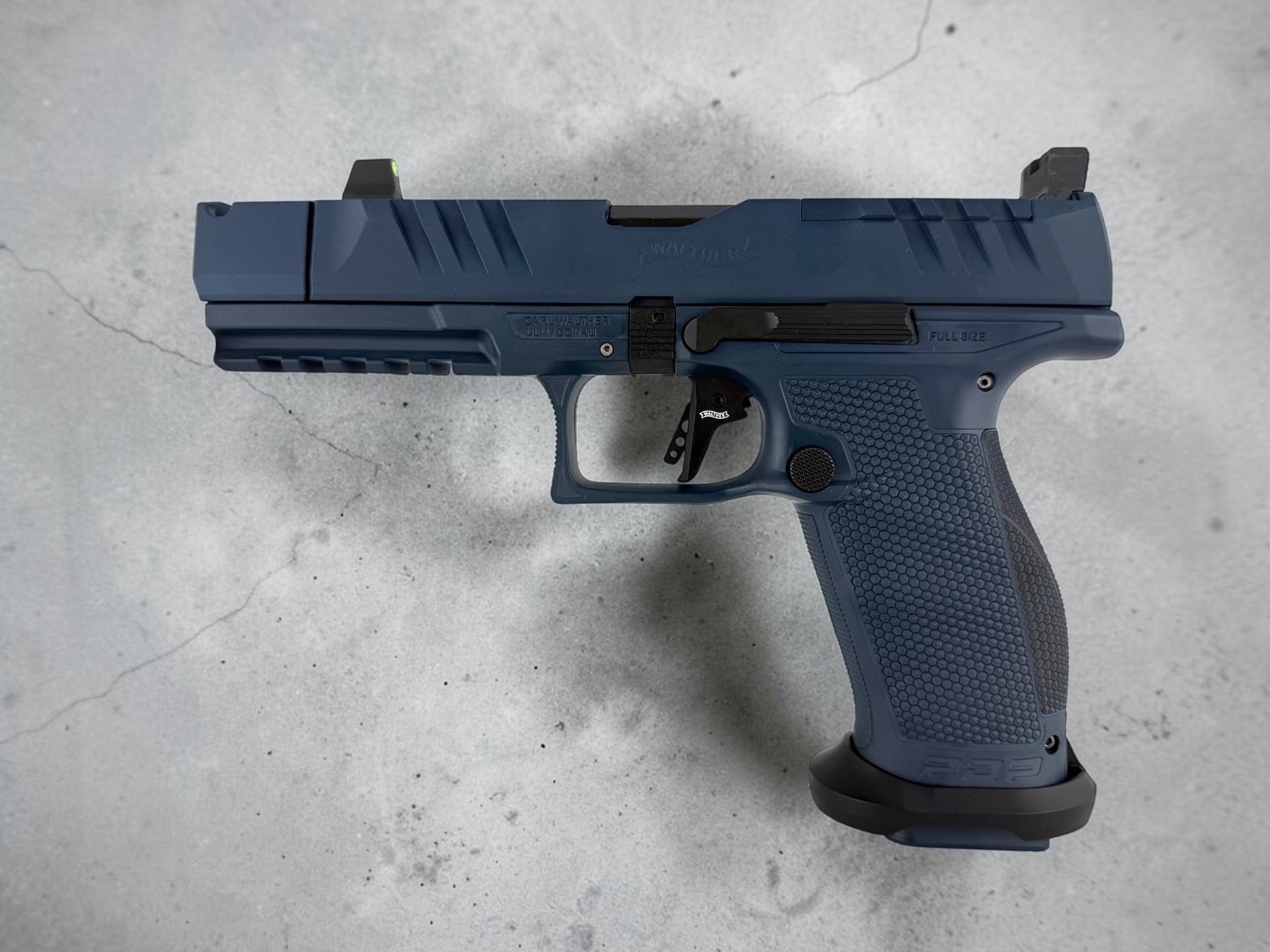 SK Guns Custom Shop Navy Blue Walther PDP Pro-X FS 4.6" 20rd PMM Comp - Image 2