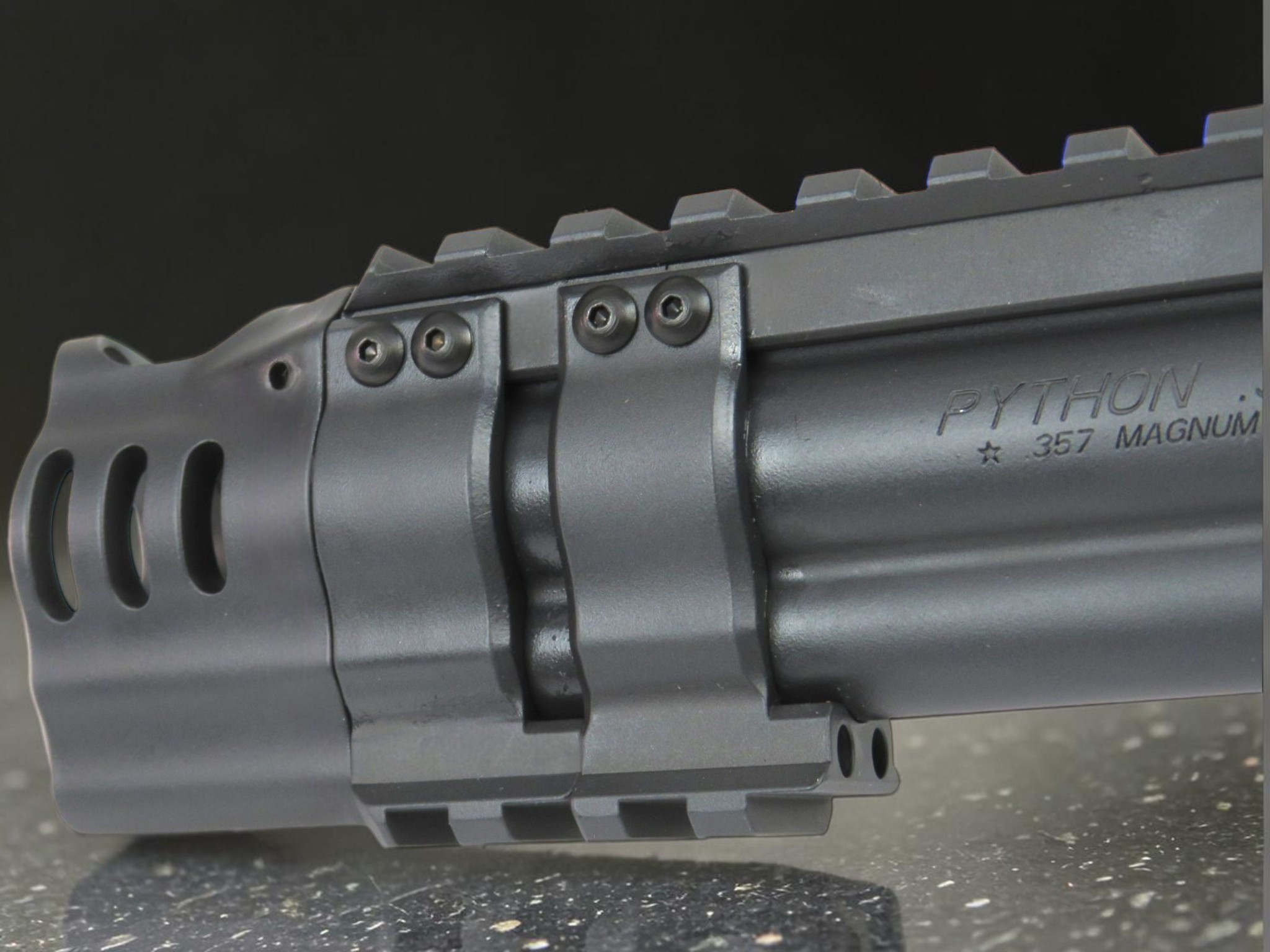 SK Customs Custom Shop Colt Python 6" Compensated, Pic Rail, RMR/RCR Mount, RCR Red Dot, Reactiv Maxx Grips - Image 6
