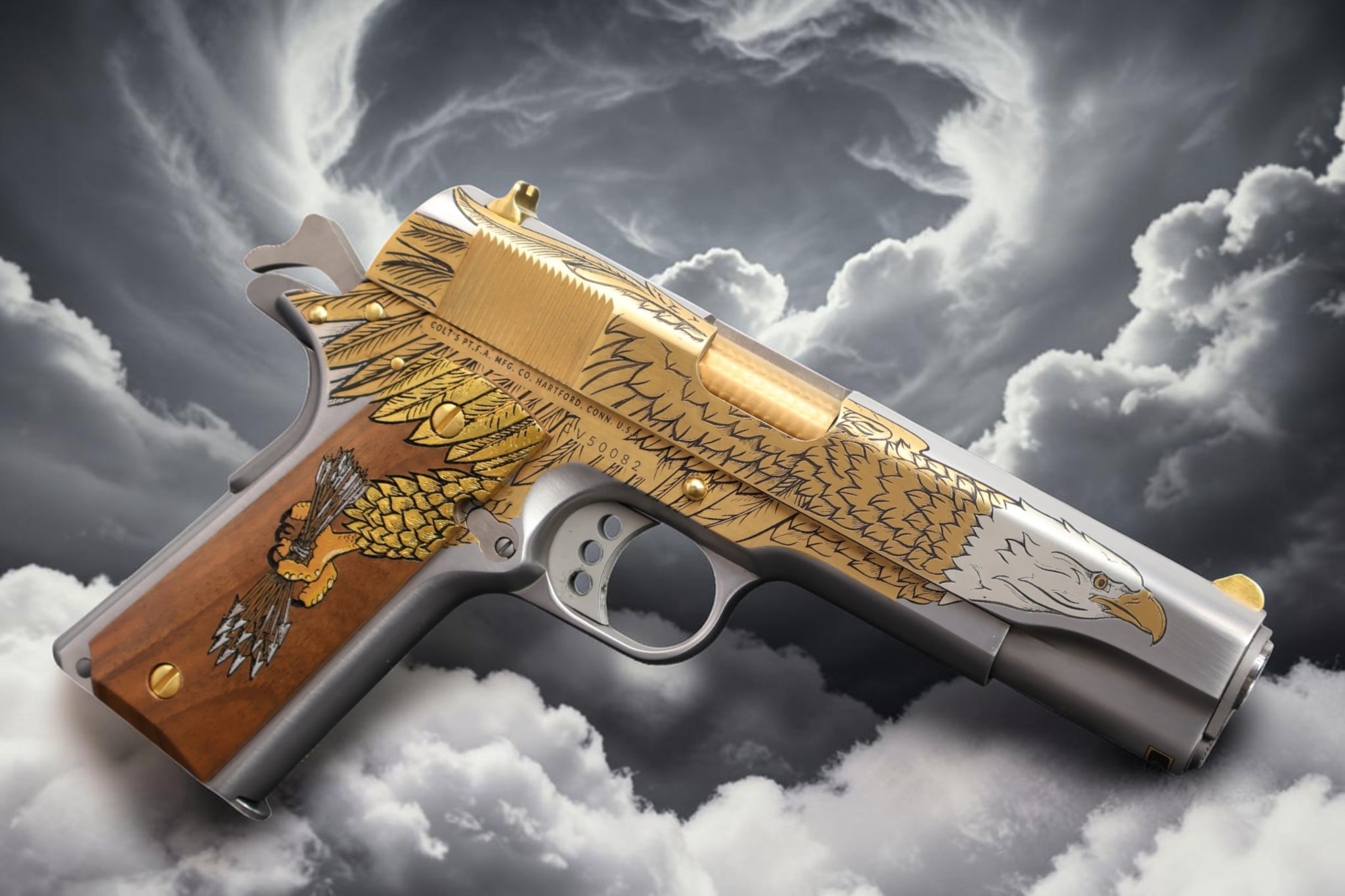 Colt 1911 45acp ONE of 2500 OLD GLORY #215 - Image 3