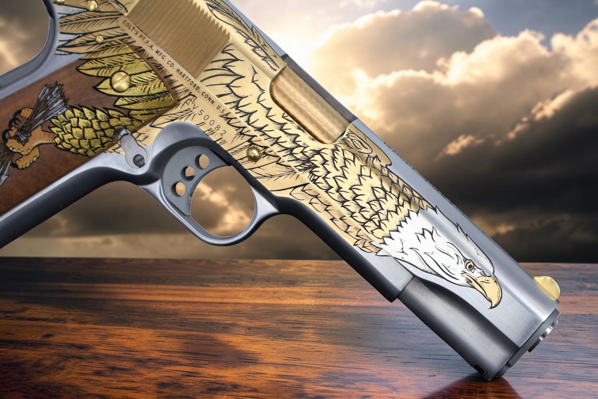 Colt 1911 45acp ONE of 2500 OLD GLORY #215 - Image 4