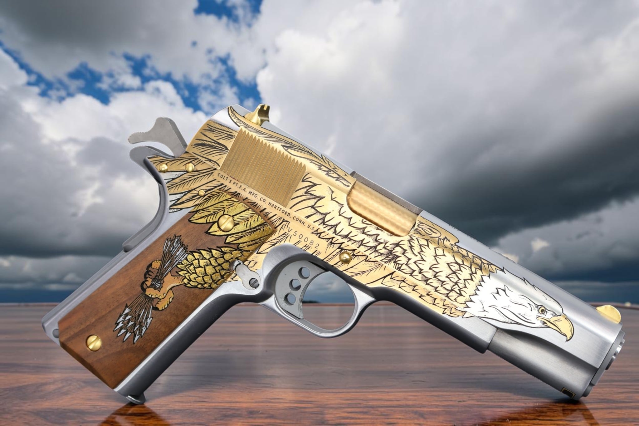 Colt 1911 45acp ONE of 2500 OLD GLORY #215 - Image 5