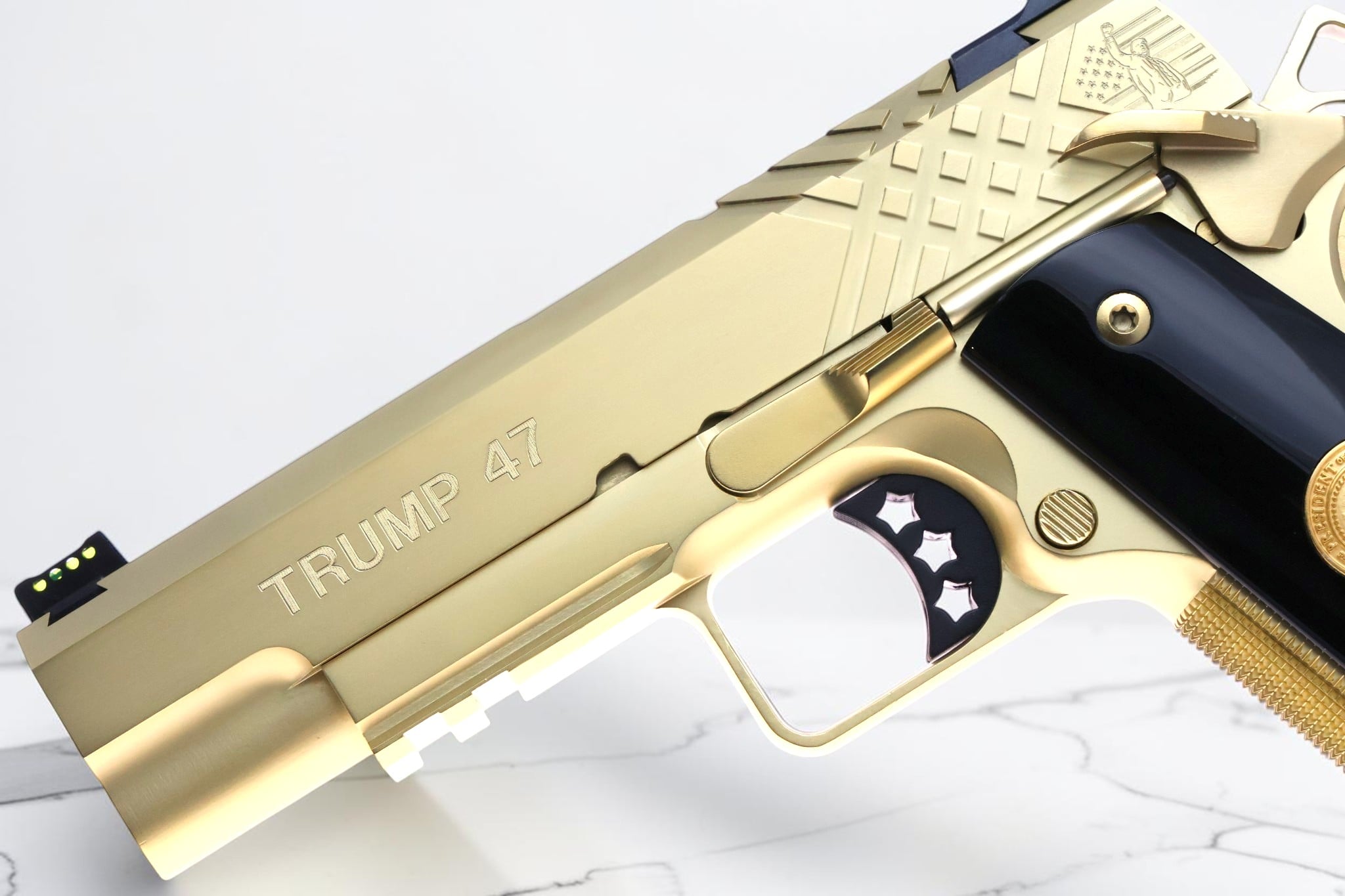 TWO GUN SET - SK Guns Xclusive Trump 45/47 9mm & 45acp with Matching Numbers - Image 9