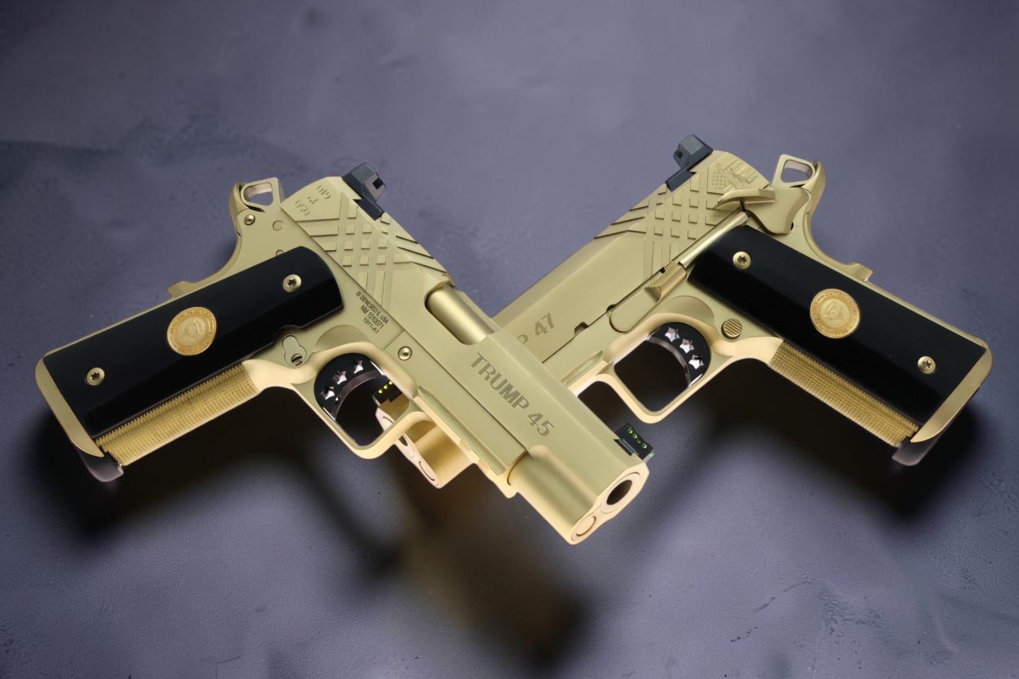 TWO GUN SET - SK Guns Xclusive Trump 45/47 9mm & 45acp with Matching Numbers - Image 7