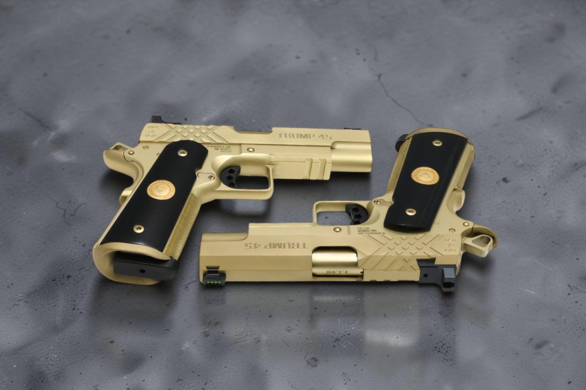TWO GUN SET - SK Guns Xclusive Trump 45/47 9mm & 45acp with Matching Numbers - Image 3