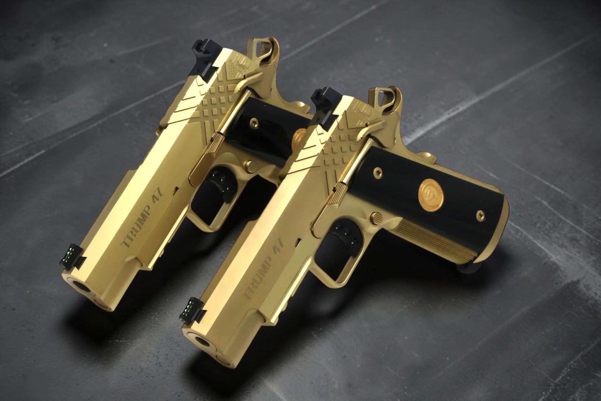 TWO GUN SET - SK Guns Xclusive Trump 45/47 9mm & 45acp with Matching Numbers - Image 4