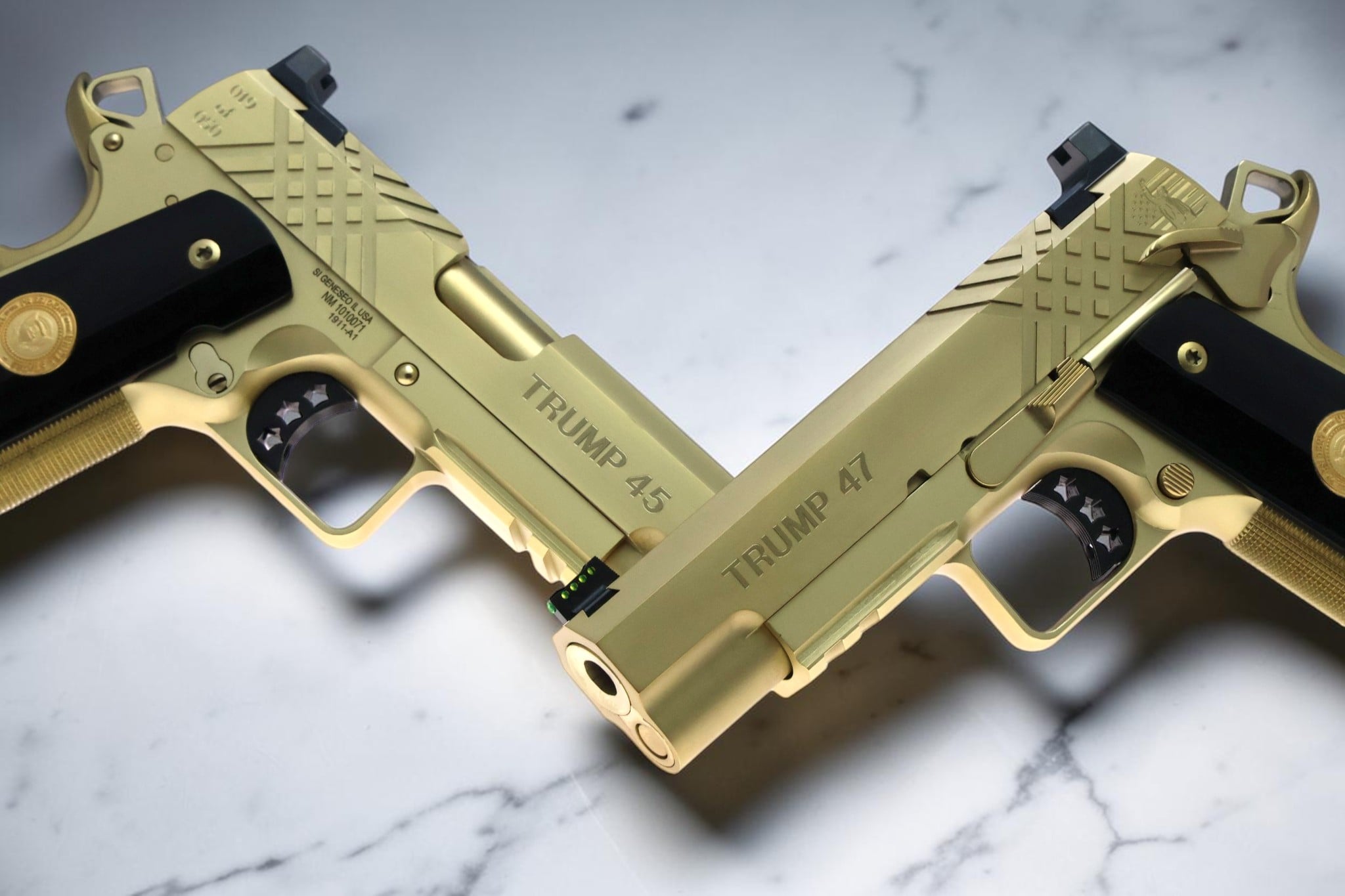 TWO GUN SET - SK Guns Xclusive Trump 45/47 9mm & 45acp with Matching Numbers - Image 6