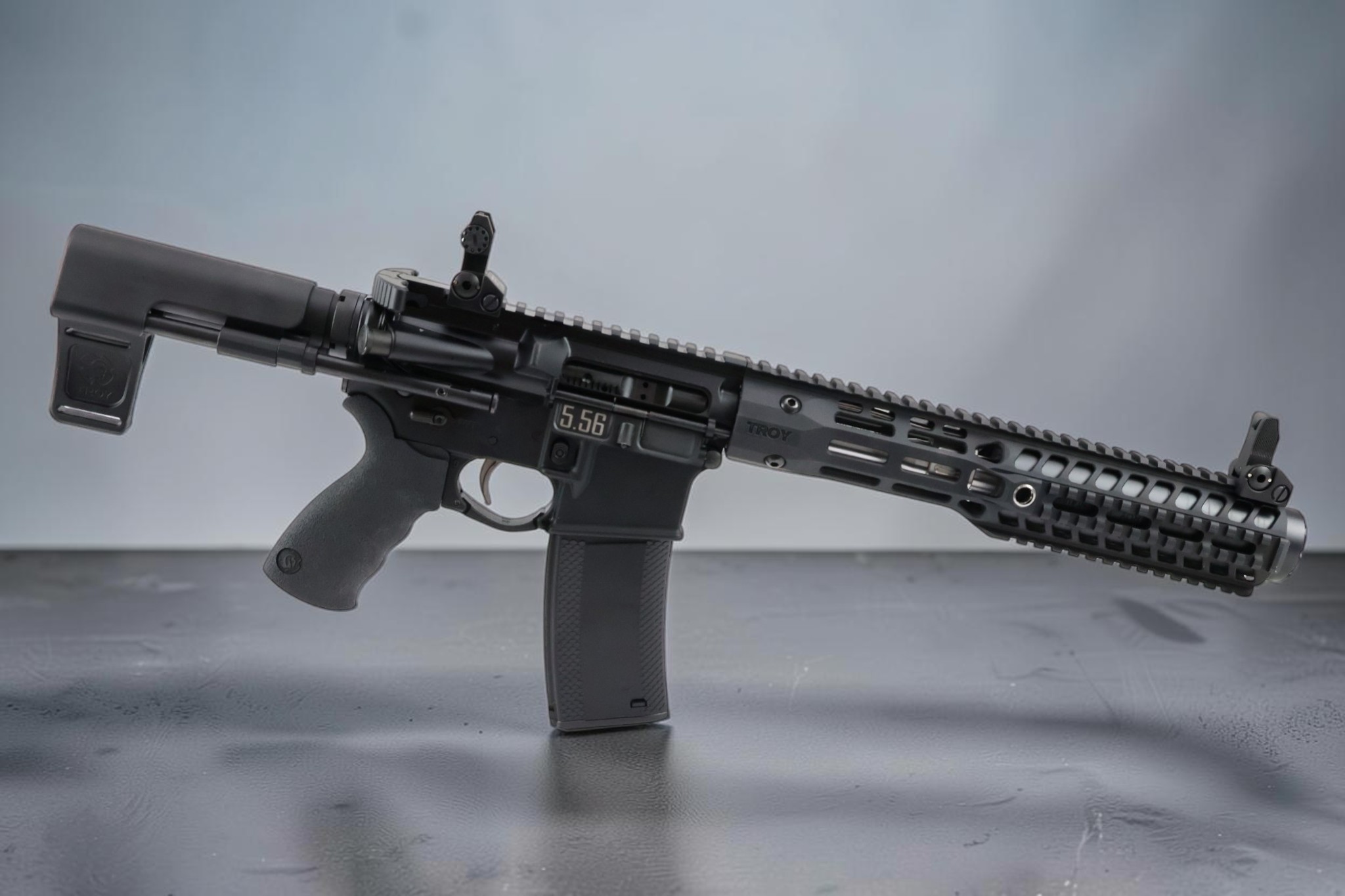 Troy Industries Defender Personal Survival Weapon PSW, Pistol Brace 5.56, 7.5" - Integrally Suppressed BLK - Image 6