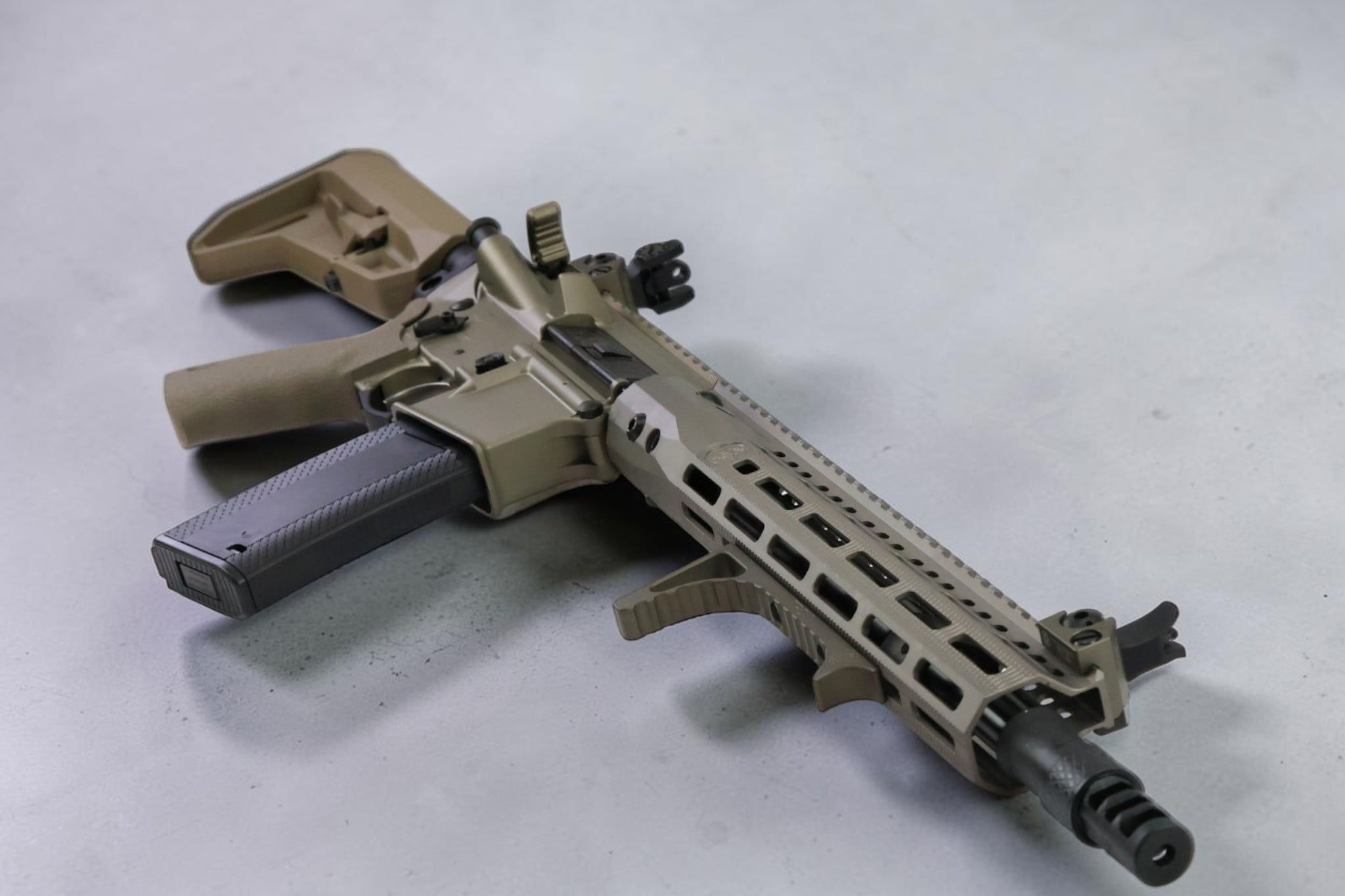 Troy Industries Troy Patrol Rifle (TPR) 14.5″ SOCC T1 Gen 3 FDE SBR - Image 3