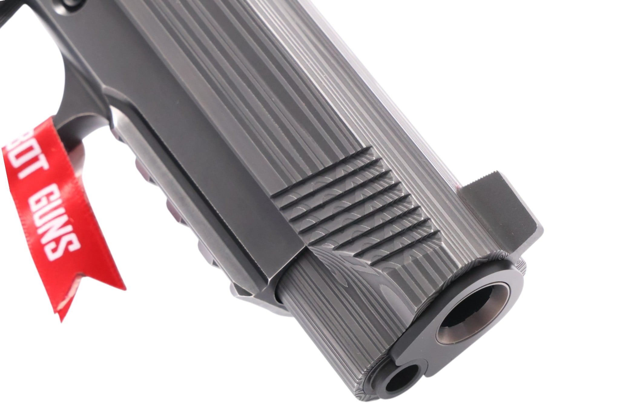 Cabot Guns Damascus Apocolypse Commander 45acp Zebra Carbon Fiber Grips - Image 6