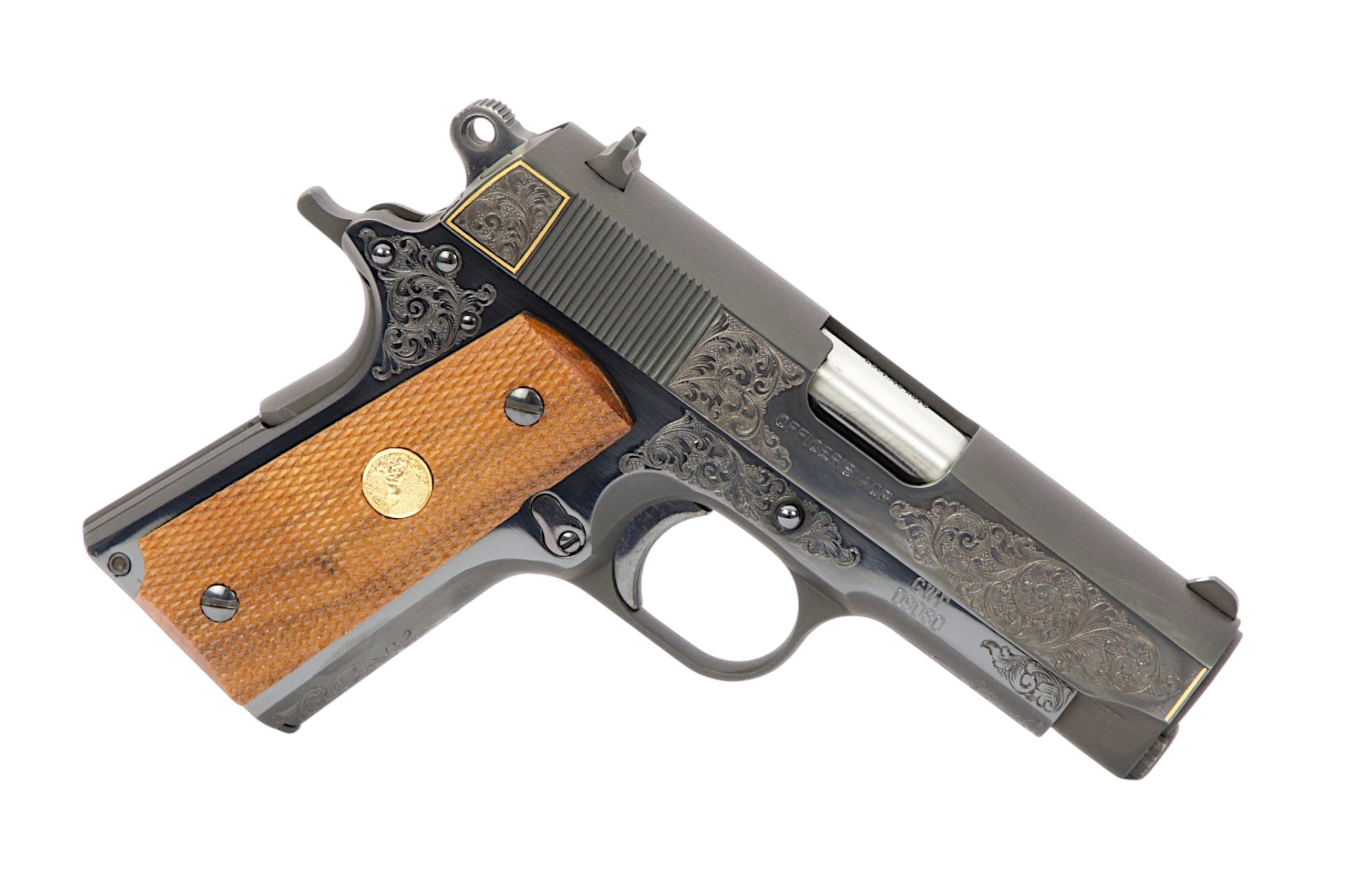 Colt President Gary W. French Custom Shop ONE of ONE Factory Engraved Steve Kamyk and Alvin A. White Colt 1911 - Image 5