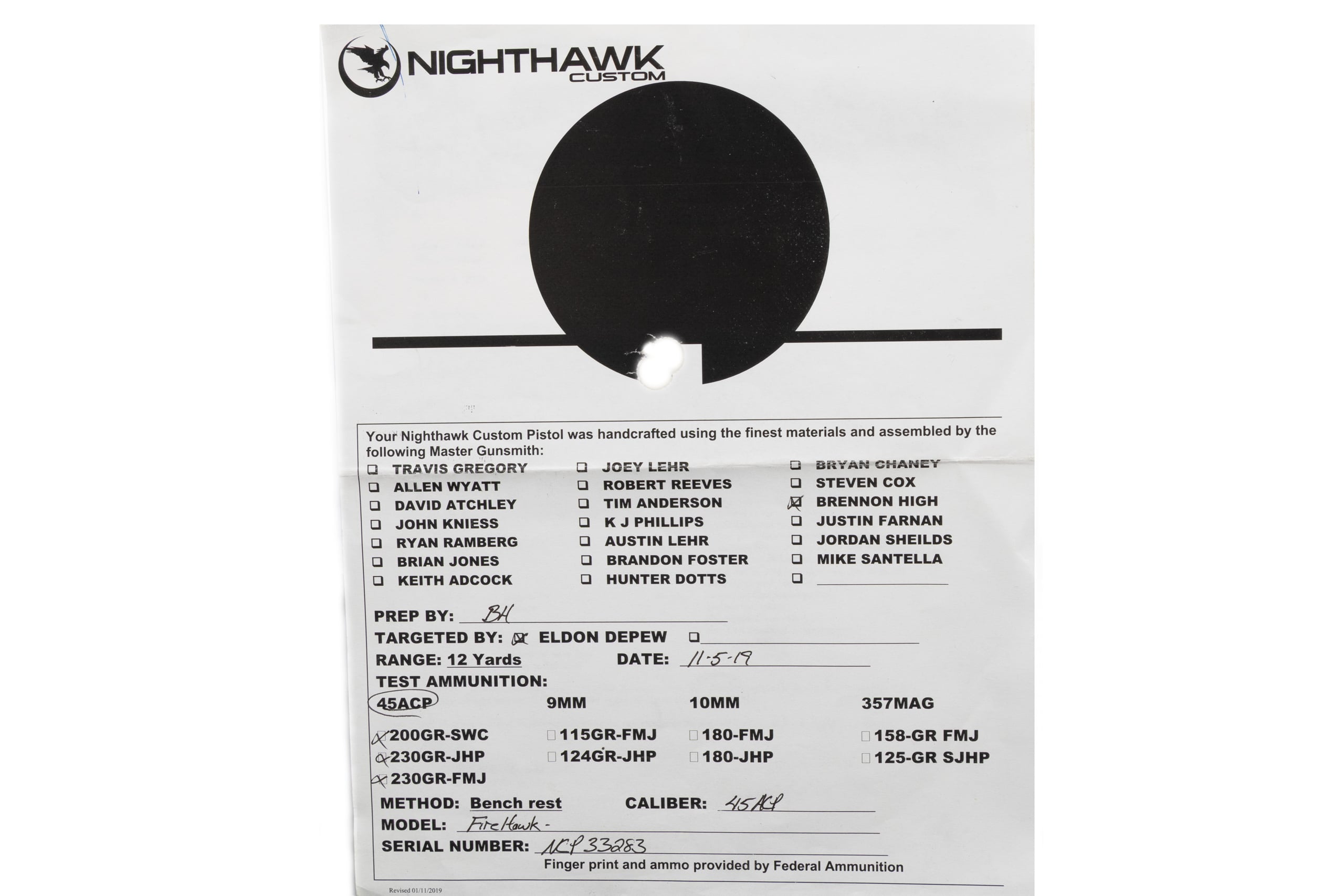 CELEBRITY NEW OLD STOCK NIGHTHAWK CUSTOM FIRE HAWK IOS COMPENSATED 1911 45acp - Image 8