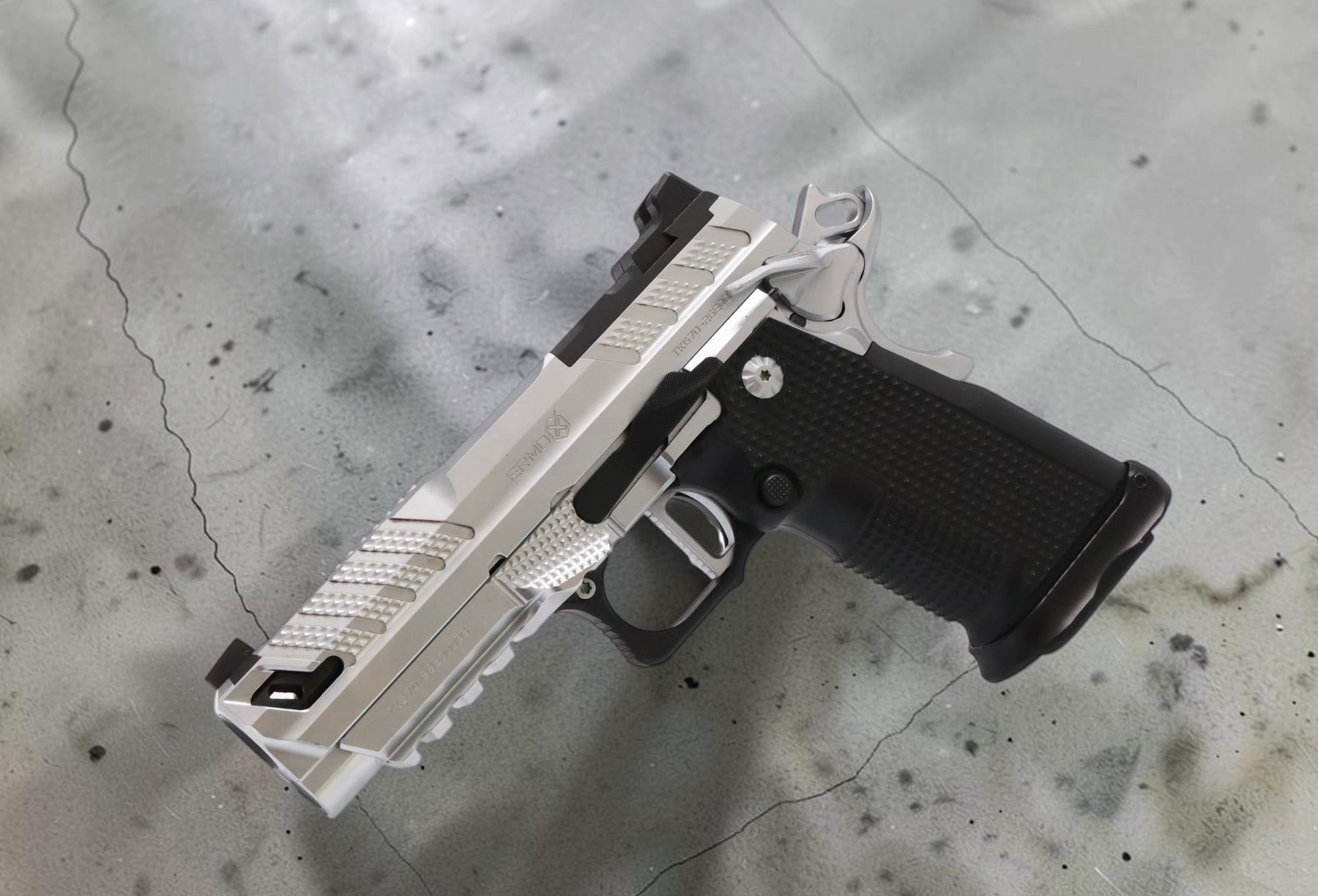 SIX PORTER in CHROME CUSTOM SHOP XP-PRO V2 AMBI THUMB LEDGE CONTROLS LIMITED EDITION FUSION FIREARMS