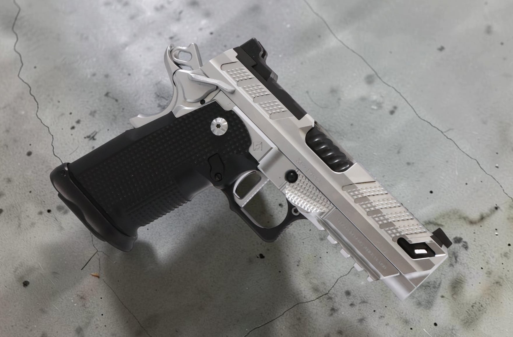 SIX PORTER in CHROME CUSTOM SHOP XP-PRO V2 AMBI THUMB LEDGE CONTROLS LIMITED EDITION FUSION FIREARMS - Image 2