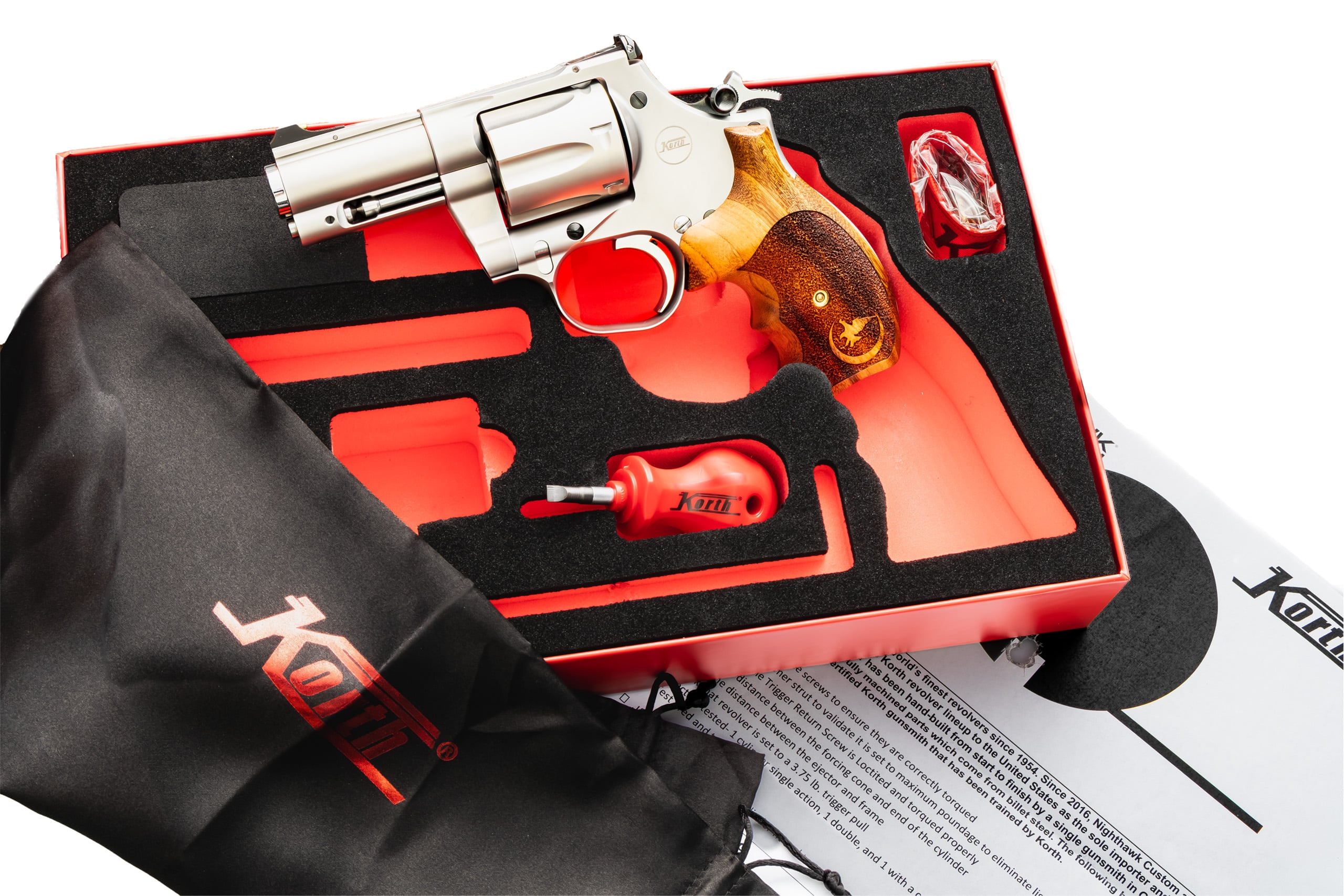 NIGHTHAWK KORTH MONGOOSE SILVER CARRY SPECIAL 2.75" BARREL in 357mag - Image 4