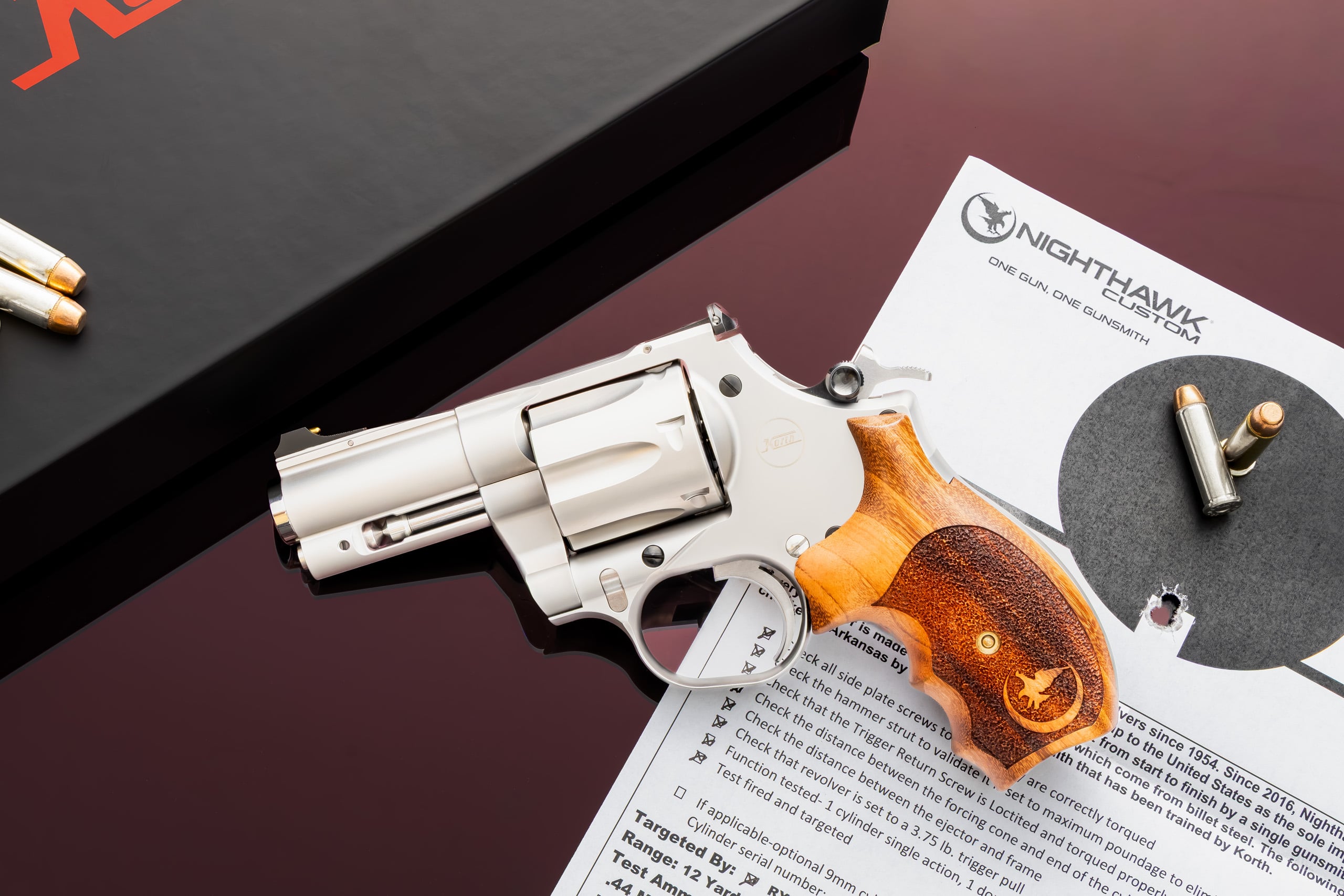 NIGHTHAWK KORTH MONGOOSE SILVER CARRY SPECIAL 2.75" BARREL in 357mag - Image 2