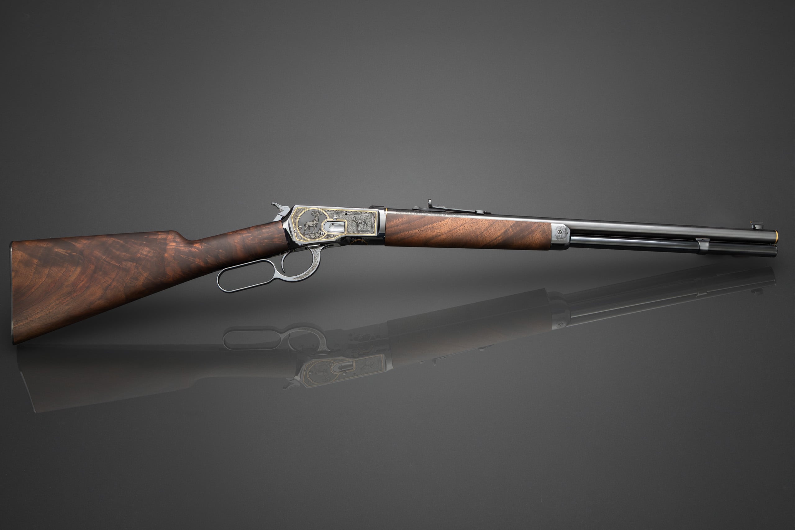 Winchester 1892 Deluxe 20" .45LC Hand Engraved Gold Inlay SERIAL #14 of 15 Every Made - Image 2