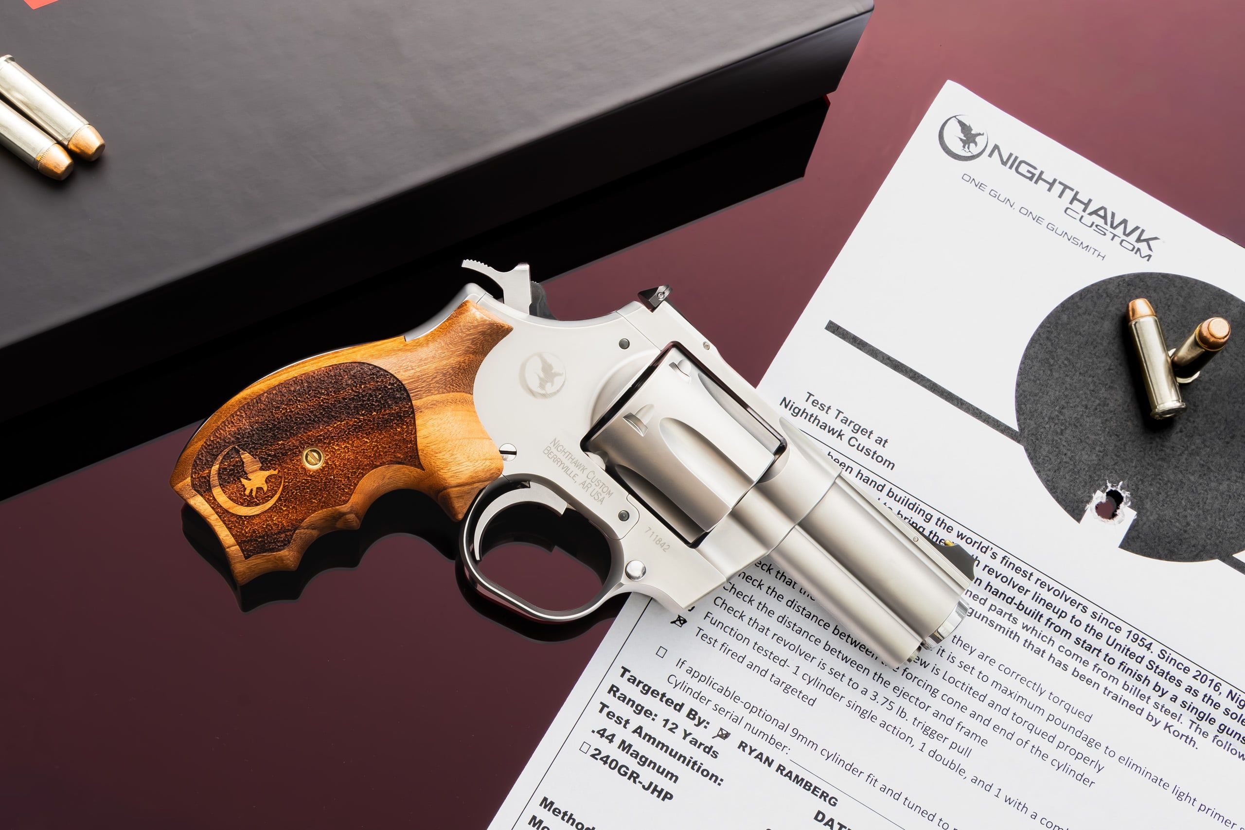 NIGHTHAWK KORTH MONGOOSE SILVER CARRY SPECIAL 2.75" BARREL in 357mag