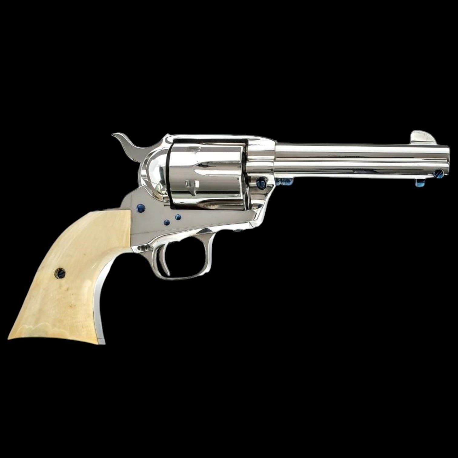 IVORY GRIPS BY DAN CHESIAK, COLT CUSTOM SHOP SINGLE ACTION ARMY THIRD GEN 4.75" 45LC - Image 4