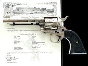 ENGRAVED COLT CUSTOM SHOP SINGLE ACTION ARMY THIRD GEN 5.5" 45LC