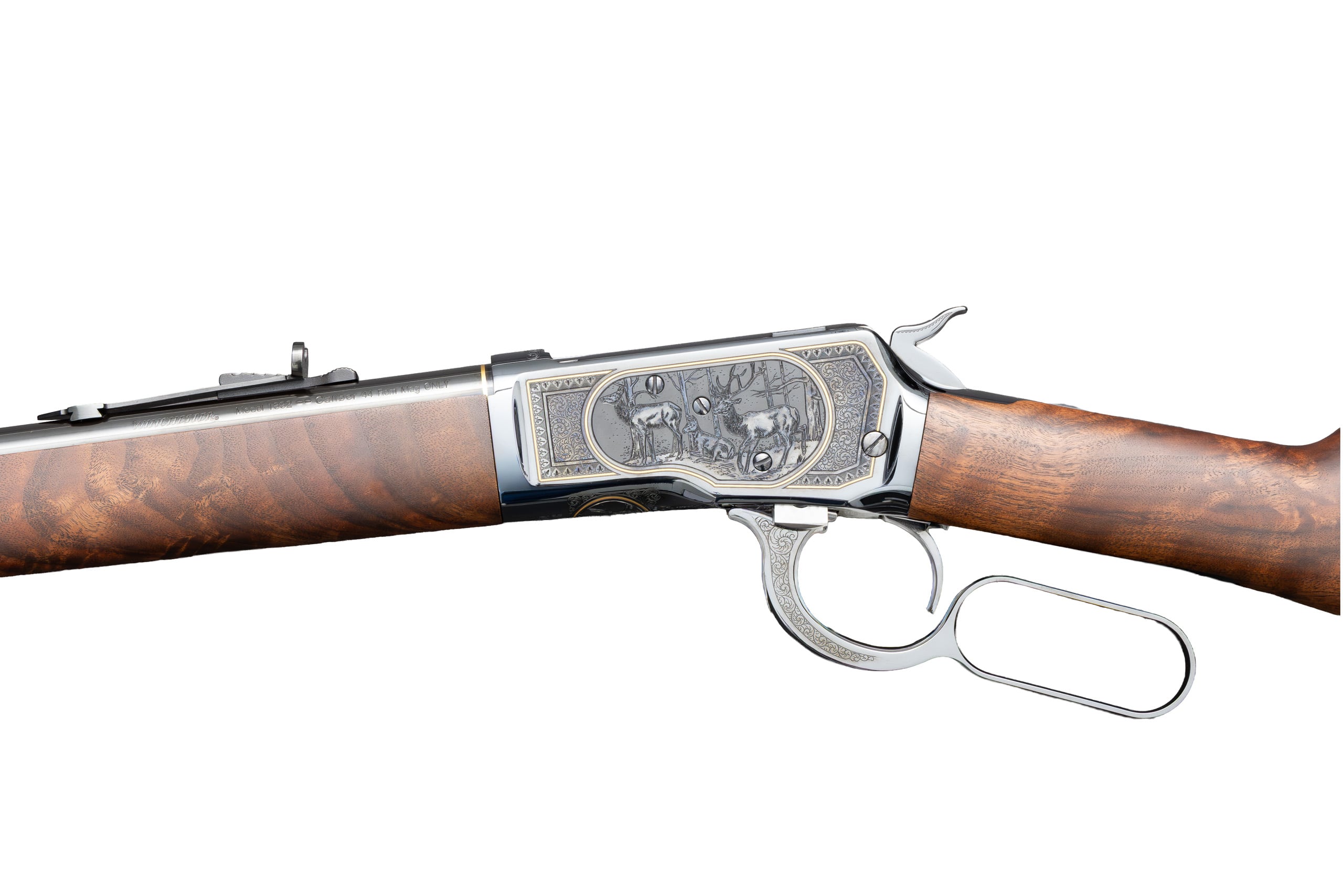 Winchester 1892 Deluxe 20" .44 MAG Hand Engraved Gold Inlay SERIAL #14 of 21 Every Made - Image 8