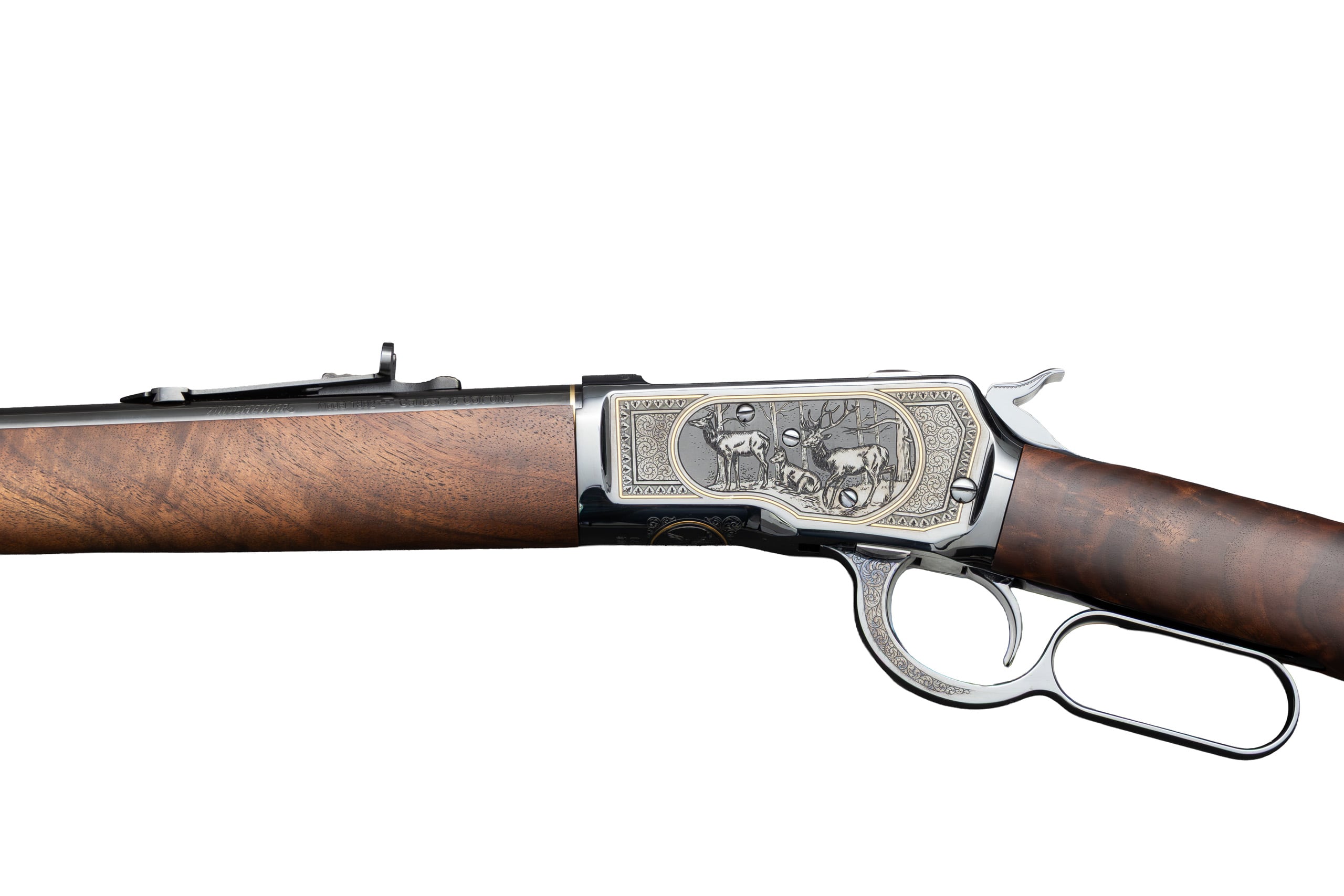 Winchester 1892 Deluxe 20" .45LC Hand Engraved Gold Inlay SERIAL #14 of 15 Every Made - Image 4