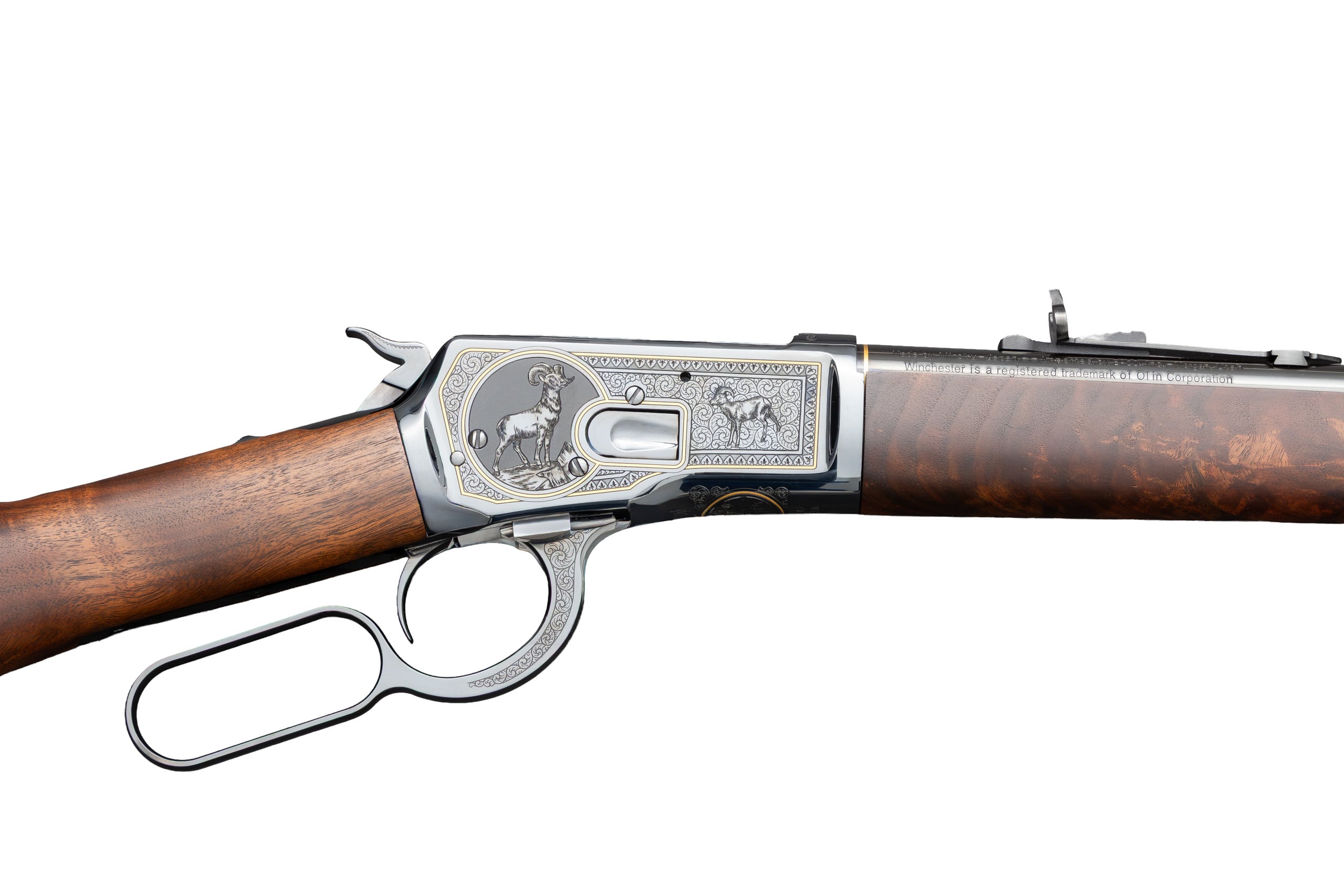 Winchester 1892 Deluxe 20" .44 MAG Hand Engraved Gold Inlay SERIAL #14 of 21 Every Made - Image 5