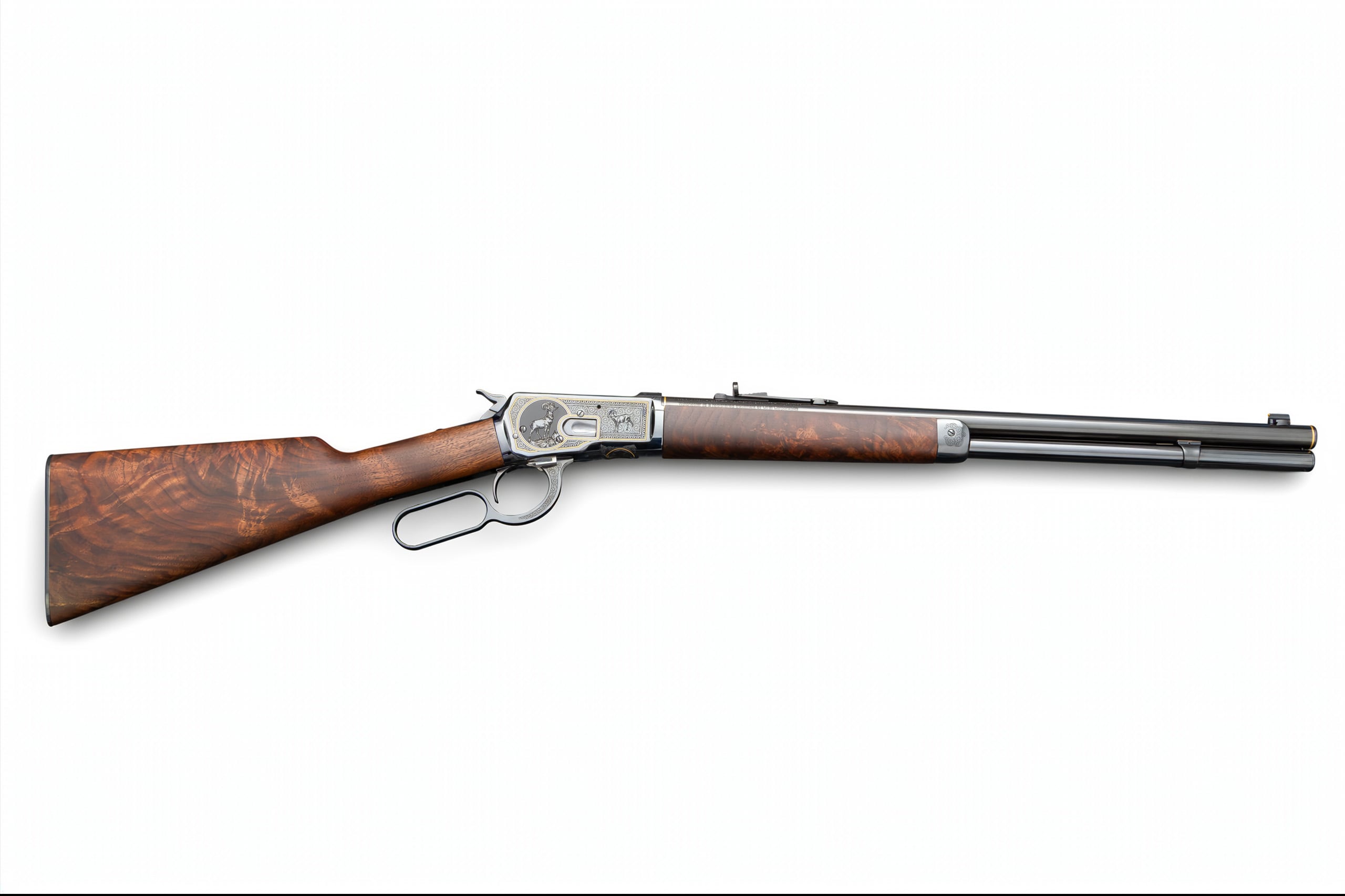 Winchester 1892 Deluxe 20" .44 MAG Hand Engraved Gold Inlay SERIAL #14 of 21 Every Made - Image 3